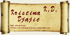 Kristina Đajić vizit kartica